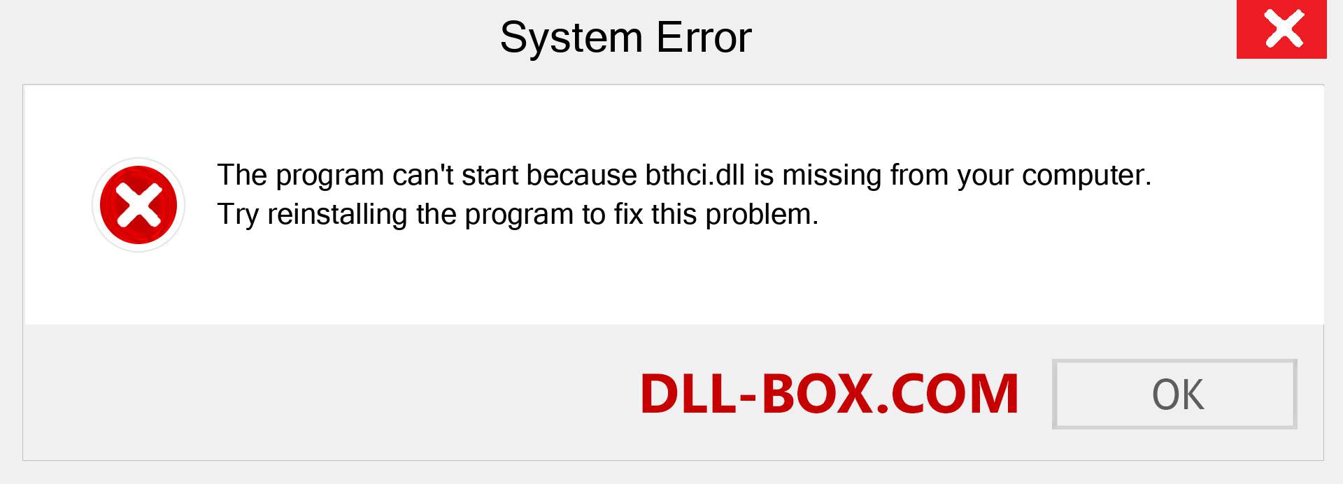  bthci.dll file is missing?. Download for Windows 7, 8, 10 - Fix  bthci dll Missing Error on Windows, photos, images